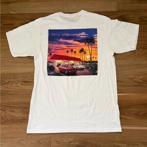 In-N-Out white graphic tee sz Large with sunset